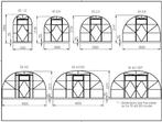 Serre tunnel Ecoslider ES 1,5/2/2,5 x à partir d'une serre d, Polycarbonate, Serre, Enlèvement ou Envoi, Acier