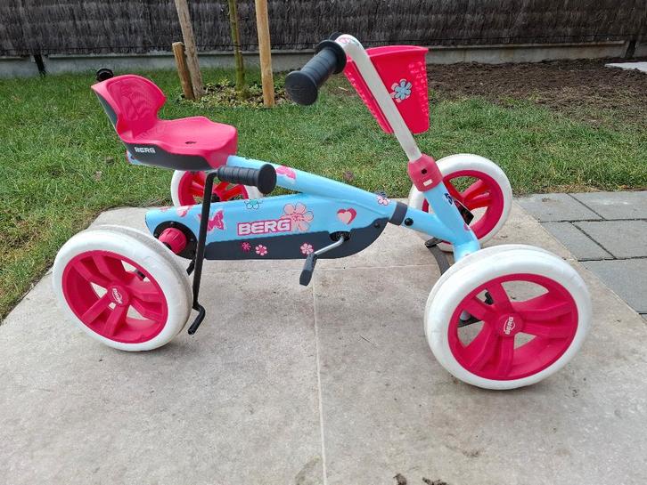 Gocart BERG + duwstang, Kinderen en Baby's, Speelgoed | Buiten | Skelters, Zo goed als nieuw, Berg, Vrijloopautomaat, Ophalen