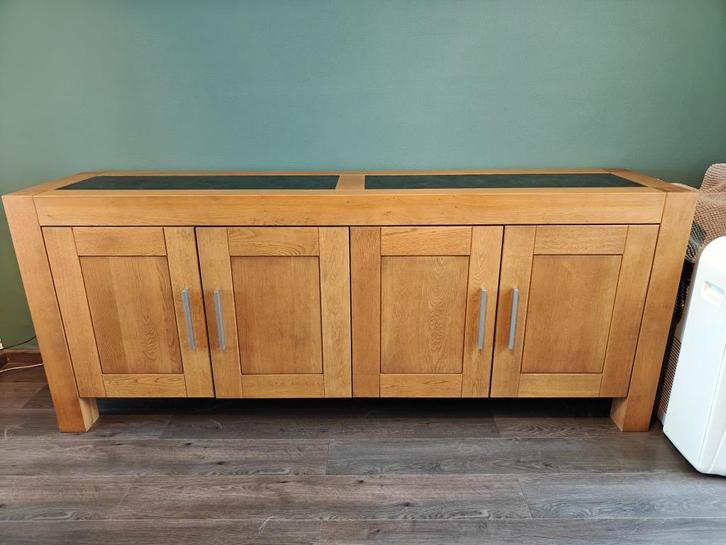 Dressoir + Tafel + 6 Stoelen, Huis en Inrichting, Kasten | Dressoirs, Eikenhout, Ophalen