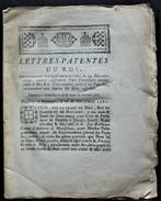 Lettres-Patentes du Roi 1781, Antiquités & Art, Antiquités | Livres & Manuscrits, Enlèvement ou Envoi
