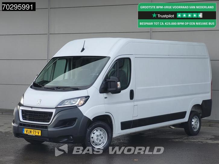 Peugeot Boxer 140PK L3H2 Navi Camera Trekhaak Airco Cruise L, Auto's, Bestelwagens en Lichte vracht, Bedrijf, Te koop, Achteruitrijcamera