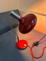 Vintage Rode Tafel Lamp, Ophalen, Gebruikt, Metaal