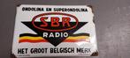 SBR  radio Het groot Belgisch Merk 1933 ., Verzamelen, Ophalen of Verzenden, Gebruikt, Reclamebord