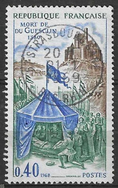 Frankrijk 1968 - Yvert 1578 - Bertrand du Guesclin (ST), Timbres & Monnaies, Timbres | Europe | France, Affranchi, Envoi