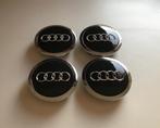 Audi Zwarte Naafdoppen / Naafkappen 69mm set van 4 stuks, Auto diversen, Wieldoppen, Verzenden, Nieuw