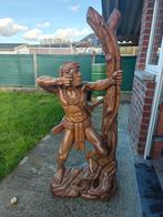 Houten beeld indiaan, Antiek en Kunst, Ophalen