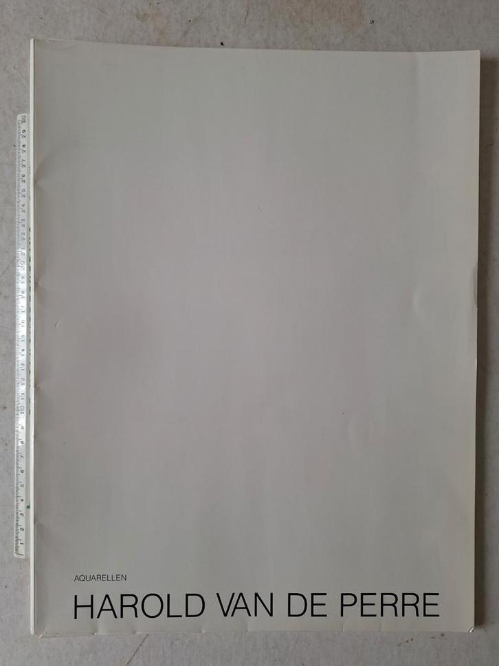 Map met 8 aquarellen van Harold Van de Perre, Boeken, Kunst en Cultuur | Beeldend, Gelezen, Ophalen of Verzenden