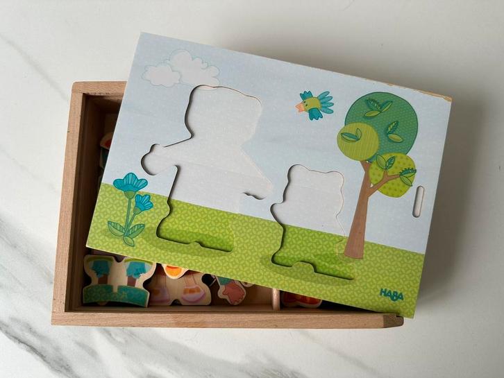 Haba Puzzel Peuterspeelgoed Kinderen van de wereld, Kinderen en Baby's, Speelgoed | Houten speelgoed, Zo goed als nieuw, Overige typen