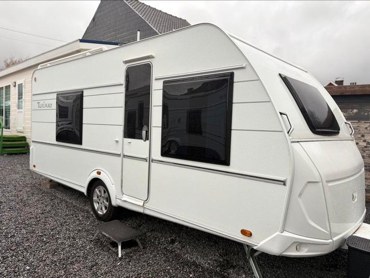 Caravane a vendre, Caravans en Kamperen, Caravans, Particulier, Tabbert, 4 tot 5 meter, Douche, Gascomfoor, Kachel, Koelkast, Lichtmetalen velgen