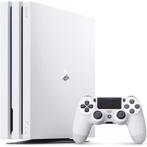 PS4 Pro 1 To blanche + 2 jeux (FIFA 18, Uncharted 4), Ophalen, Met 2 controllers, 1 TB, Pro