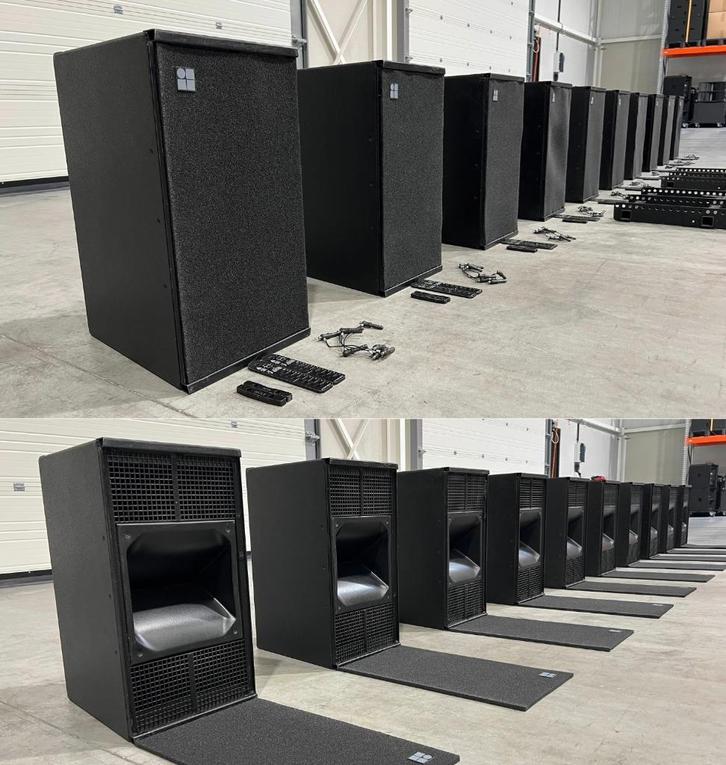d&b Audiotechnik: 10x Q1 (NL4) line array +2x Q-Flying frame, Audio, Tv en Foto, Luidsprekerboxen, Gebruikt, 120 watt of meer