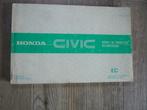 Manuel d'instructions HONDA CIVIC 1983, Livres, Autos | Brochures & Magazines, Honda, Utilisé, Enlèvement ou Envoi