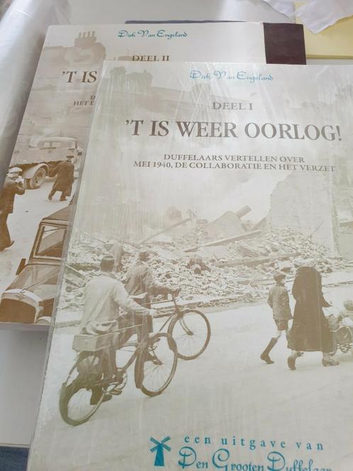 'T is weer oorlog Deel I & II   Duffelaars vertellen..., Boeken, Oorlog en Militair, Zo goed als nieuw, Tweede Wereldoorlog, Ophalen of Verzenden