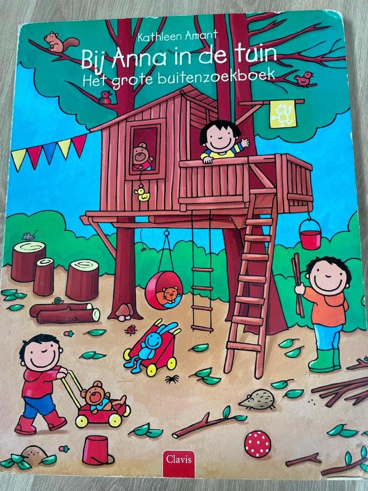 Bij Anna in de tuin: Het grote buitenzoekboek, Livres, Livres pour enfants | 4 ans et plus, Enlèvement ou Envoi
