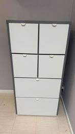 VISTHUS Ladekast met 6 lades, grijs/wit, 63x126 cm, Huis en Inrichting, Ophalen, Zo goed als nieuw