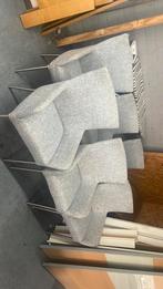 6 grijze stoelen, Ophalen of Verzenden, Zo goed als nieuw, Grijs, Stof