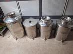 Lot RVS vaten - 100 liter rvs vat - 3 x 50 liter rvs vat, Ophalen of Verzenden, Gebruikt