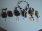 sloten slotjes met sleutel, Antiek en Kunst, Ophalen of Verzenden
