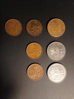 7 Nederlandse Muntstukken 1954-1997, Postzegels en Munten, Munten | Europa | Euromunten, Ophalen