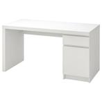 MALM bureau wit te koop!, Maison & Meubles, Bureaux, Enlèvement, Utilisé, Bureau