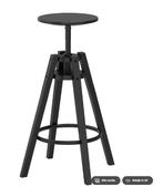 4x Dalfred- Barkruk, zwart 63-74cm - IKEA, Huis en Inrichting, Barkrukken, Ophalen, Zo goed als nieuw