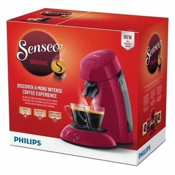 Machine à café Philips Senseo rouge. Neuve., Electroménager, Enlèvement, Neuf, Dosettes et capsules de café, Réservoir d'eau amovible