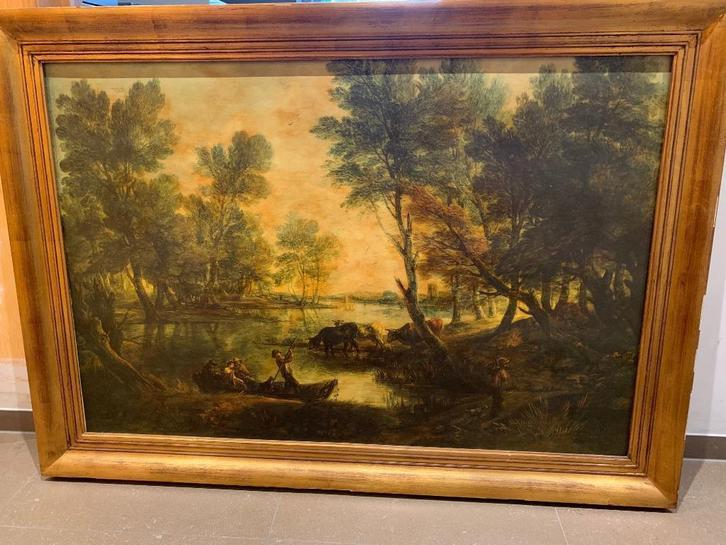 Schilderij "Uitzicht bij King's Bromley, Antiek en Kunst, Kunst | Schilderijen | Klassiek, Ophalen