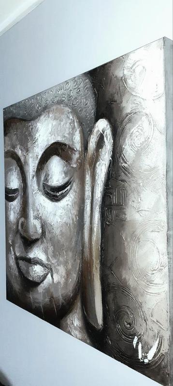 Cadre 80x80x4 bouddha peinture moderne unique à voir ️️️↙️ beschikbaar voor biedingen