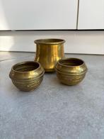 Set van 3 kleine koperen bloempotjes, Ophalen