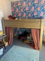 Hoogslaper steigerhout + matras, Kinderen en Baby's, Kinderkamer | Stapelbedden en Hoogslapers, Ophalen, Gebruikt, Hoogslaper