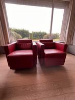 2 Mooie lederen zeteltjes van Jori, Huis en Inrichting, Fauteuils, Ophalen, Zo goed als nieuw
