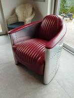 Fauteuil type aviateur vintage rare, Ophalen, Zo goed als nieuw, Hout
