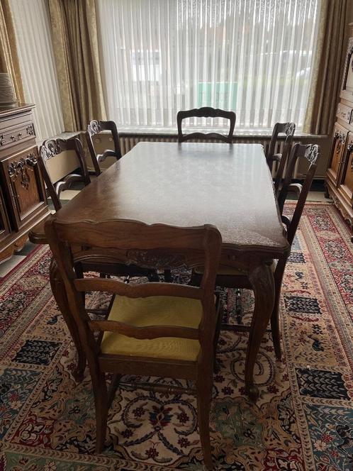 eetkamer, Huis en Inrichting, Complete eetkamers, Gebruikt, 6 tot 8 stoelen, Ophalen