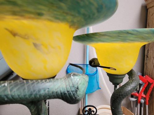 Artdeco Slangenlampen 2x, Huis en Inrichting, Lampen | Overige, Ophalen