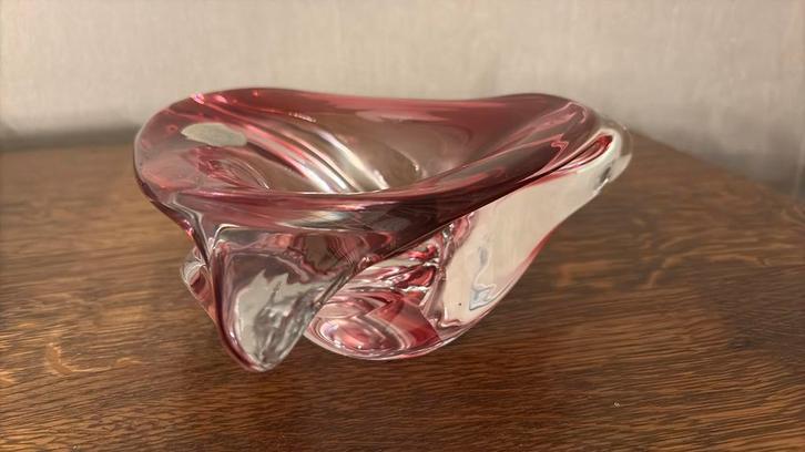 Val Saint Lambert roze kleine wasbak, Antiek en Kunst, Antiek | Glaswerk en Kristal, Ophalen
