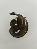 Vintage Kitsch Art Deco Broche Pluim Emu Jaren 30, Overige materialen, 4 tot 7 cm, Gebruikt, Ophalen of Verzenden