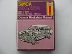Handleiding Simca 1100 & 1204 1967 - 1979, Ophalen of Verzenden