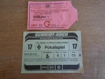 Tickets RSC Anderlecht Werder Bremen 1984 beschikbaar voor biedingen