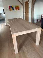 Massief eiken eettafel in modern landelijke stijl., Huis en Inrichting, Ophalen, Gebruikt, 100 tot 150 cm, 200 cm of meer