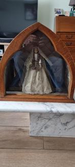 MADONNA IN HOUTEN GLOBE, Antiek en Kunst, Antiek | Religieuze voorwerpen, Ophalen