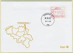 (B) ATM30 FDC Envelop 1983 - Tongeren 1 (P3030), Postzegels en Munten, Ophalen of Verzenden, Gestempeld, 1e dag stempel