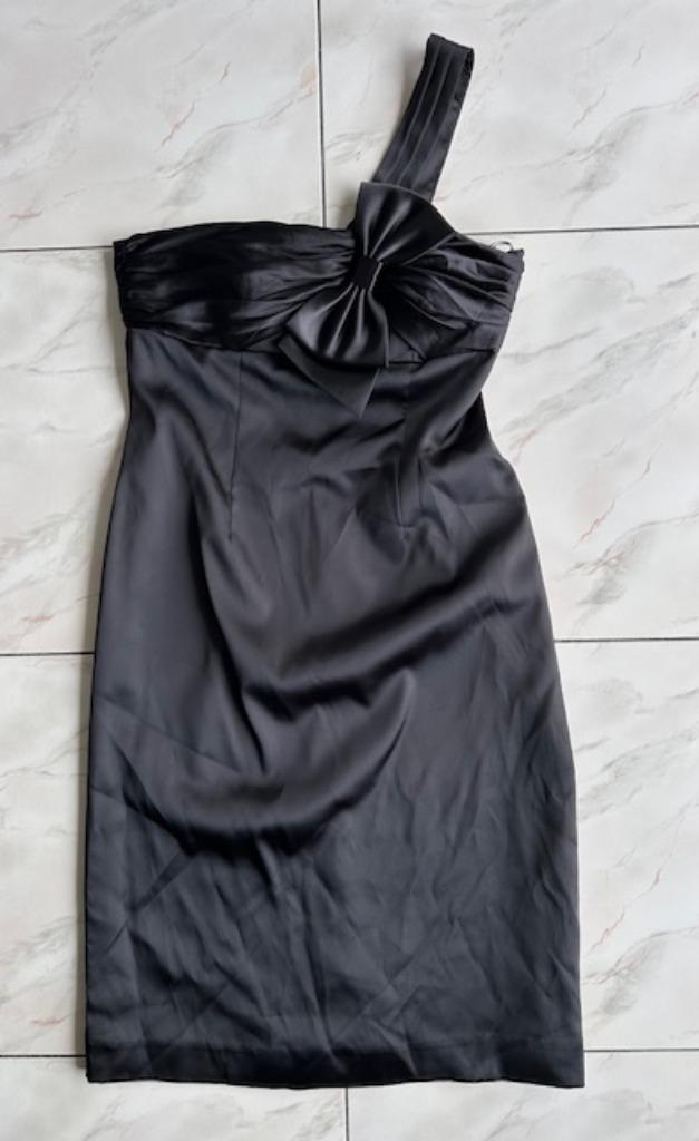 Galajurk 123 maat 40 (nr5628), Kleding | Dames, Gelegenheidskleding, Zo goed als nieuw, Cocktailjurk, Maat 38/40 (M), Zwart, Ophalen of Verzenden