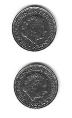 2 munten Nederland 1 Gulden (Piek) 1971  1972  (Juliana), 1 gulden, Ophalen of Verzenden, Koningin Juliana, Losse munt