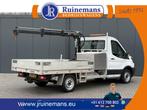 Ford Transit 2.0 TDCI EURO 6 / PICK UP / HIAB KRAAN T-CLX 01, Auto's, Bestelwagens en Lichte vracht, Wit, Ford, Onderhoudsboekje
