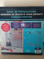 kinderhekje, Kinderen en Baby's, Traphekjes, Ophalen, Aluminium, Zo goed als nieuw, Klemhekje