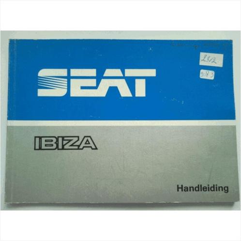 Seat Ibiza Instructieboekje 1987 #2 Nederlands, Autos : Divers, Modes d'emploi & Notices d'utilisation, Enlèvement ou Envoi
