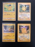 Pokemon: 4 x Pikachu, Ophalen of Verzenden, Zo goed als nieuw, Meerdere kaarten