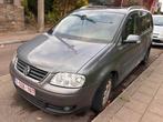 Volkswagen Touran 2.0 TDI 100kw pour piece ou a refaire, Auto's, Zwart, Zwart, Diesel, Particulier