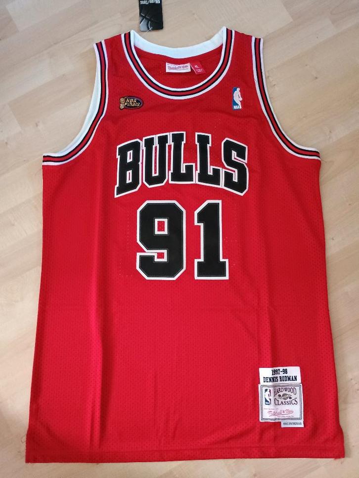 Chicago Bulls Retro Jersey Rodman 98' Finals maat: XL, Sport en Fitness, Basketbal, Nieuw, Kleding, Verzenden