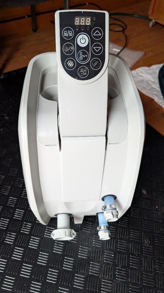 Jacuzzi Bestway Lay-Z-Spa Ibiza 180x180x66 cm 4-6 personnes, Jardin & Terrasse, Bains à remous et Spas, Utilisé, Couverture, Pompe